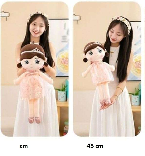 AN Teddy - Toys | Cute Crown Princess Doll Super Soft Plush Stuffed for Baby Gift 45 cm (1-Single Peice) 5