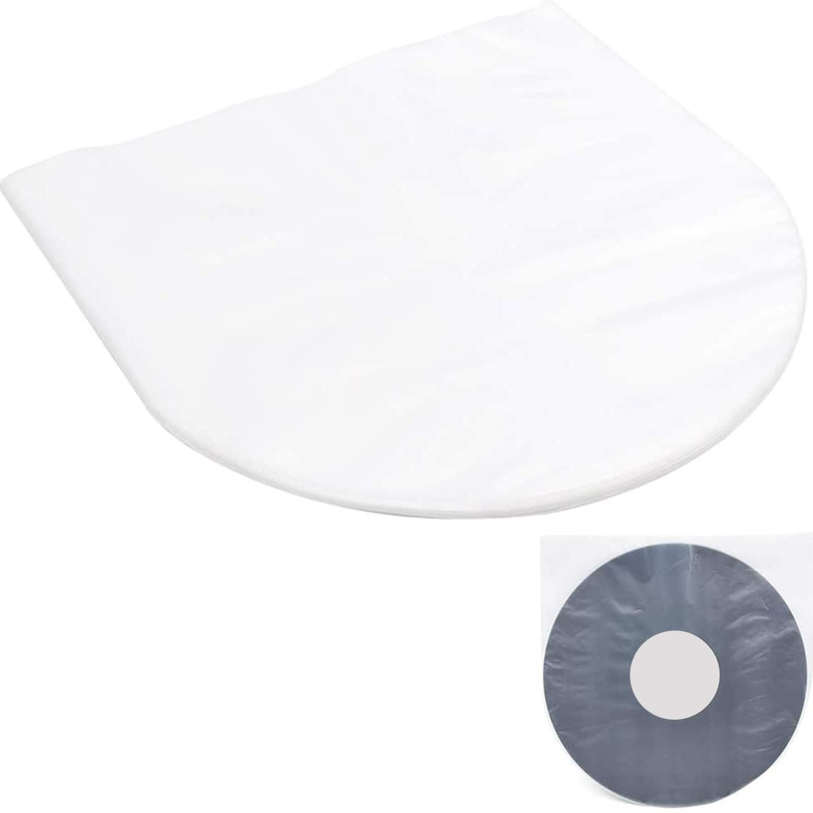 12 inch LP Vinyl Record Inner Sleeves Vinyl Inner Sleeves Collector Protector Sleeves for Vinyl Record Storage, 50-Pack Round Bottom Protective Sleeves Covers for 12” Albums 5