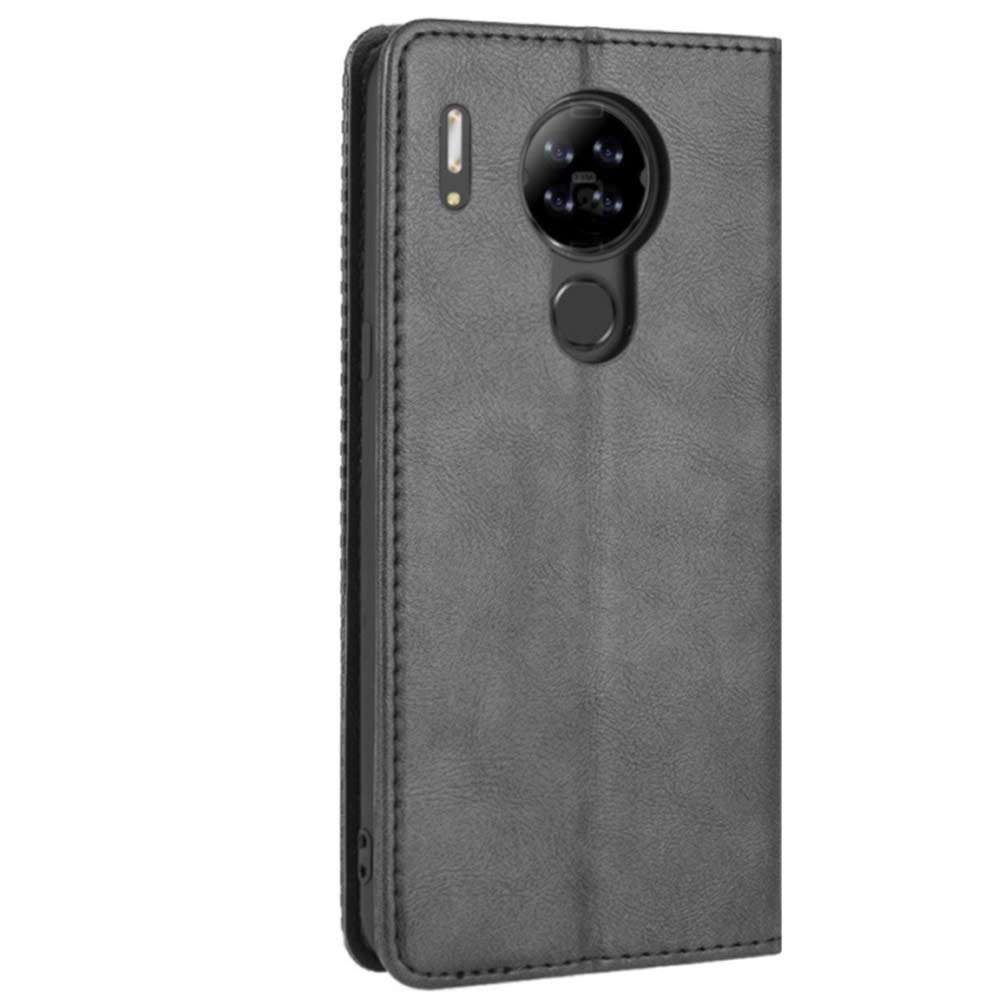 HualuBro Case for Blackview A80 / Blackview A80S, Retro PU Leather Full Body Shockproof Wallet Flip Case Cover with Card Slot Holder for Blackview A80 Phone Case (Black) 5