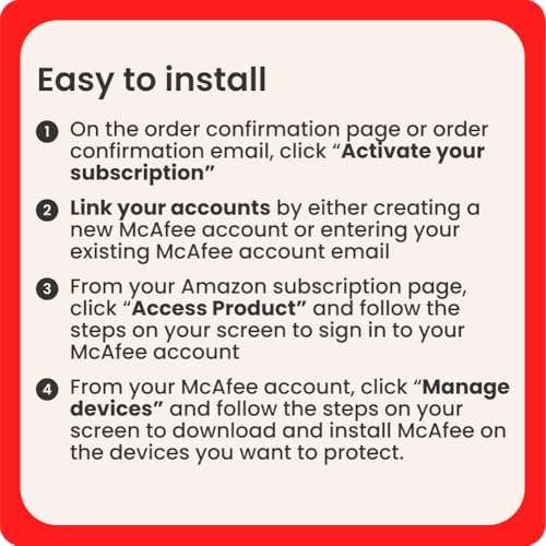 McAfee Total Protection 5-Device 2025 Ready | Security Software Includes Antivirus, Secure VPN, Password Manager, Identity Monitoring | 1 Year Subscription with Auto Renewal 5