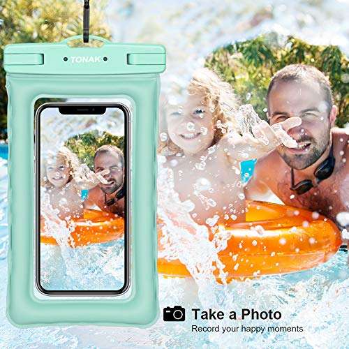TONAK Universal Waterproof Phone Case Cell Phone Water Proof Pouch Dry Bags for iPhone 11 Pro Max XS Max XR X 8 7 6S Plus Samsung Galaxy s10/s9 Google Pixel Up to 6.8" IPX8 Underwater Case (2 Pack) 3