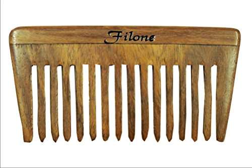 W16 - Wooden Neem Small Shampoo Hair Comb