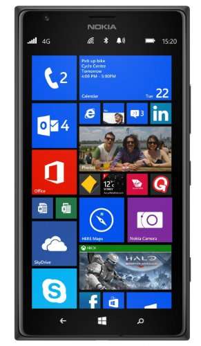 Nokia Lumia 1520 GSM Unlocked RM-937 4G LTE 16GB Windows 8 Smarphone - Black - International Version No Warranty