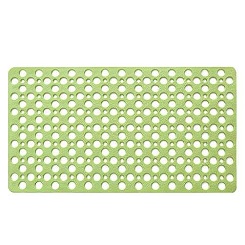 MHT Non-Slip Bathroom Shower Mat Suction Cup Bathtub Mat Kitchen Mat Green 3