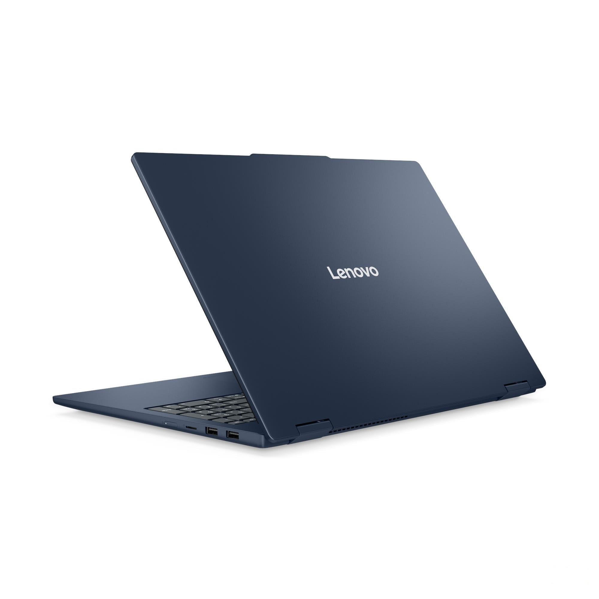 Lenovo 2025 IdeaPad 5 2-in-1 16” WUXGA IPS Touchscreen Laptop 12-Core Intel Core Ultra 7 255U 16GB LPDDR5 1TB NVMe SSD USB-C w/DP WiFi AX BT Webcam HDMI1.4 Backlit KB Windows 11 Home w/RE USB 6