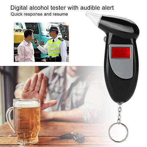 Breathalyzer - ortable Digital Breathalyzer, Analyzer Professional Breath Alcohol Tester, Portable Digital Breathalyzer Analyzer for Drivers Or Home Use 5