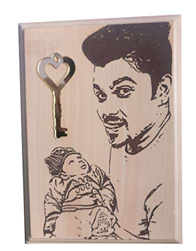 Father's Day Wooden Engraved Plaque 7 X 9 inch 1