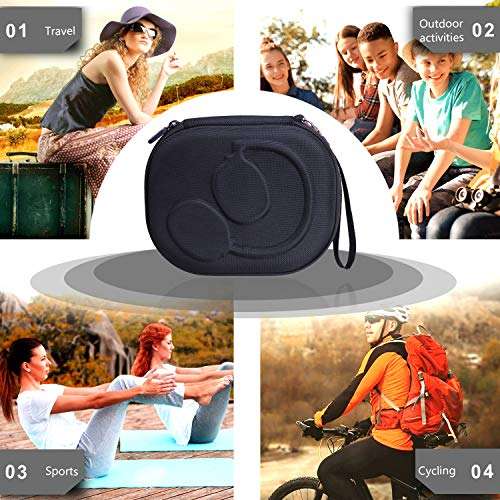 LTGEM EVA Hard Case for JBL Live 770NC/660NC/650BT/460NC/670NC/400BT/500BT and JBL Tune 770NC/710BT/720BT/760NC/700BT/750BT/510BT/660NC/520BT/500/E45BT Bluetooth Wireless Headphone(Black+Grey) 2