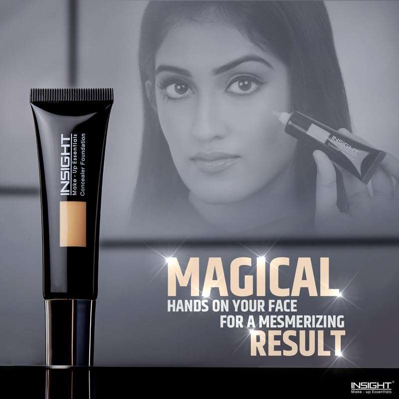 INSIGHT Cosmetics Matte Concealer Foundation For All Skin Types Powder|Waterproof Full Coverage Long Lasting|Light Oil Free Face Makeup| 20Ml, Fd22-Ln08, 1 Count 4