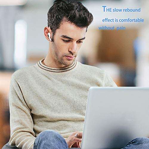 TORRYZA Pack of 3 Sizes Premium Memory Foam Ear Tips for Airpods Pro, Replacement Earpads Noise Reduction – Gray 3