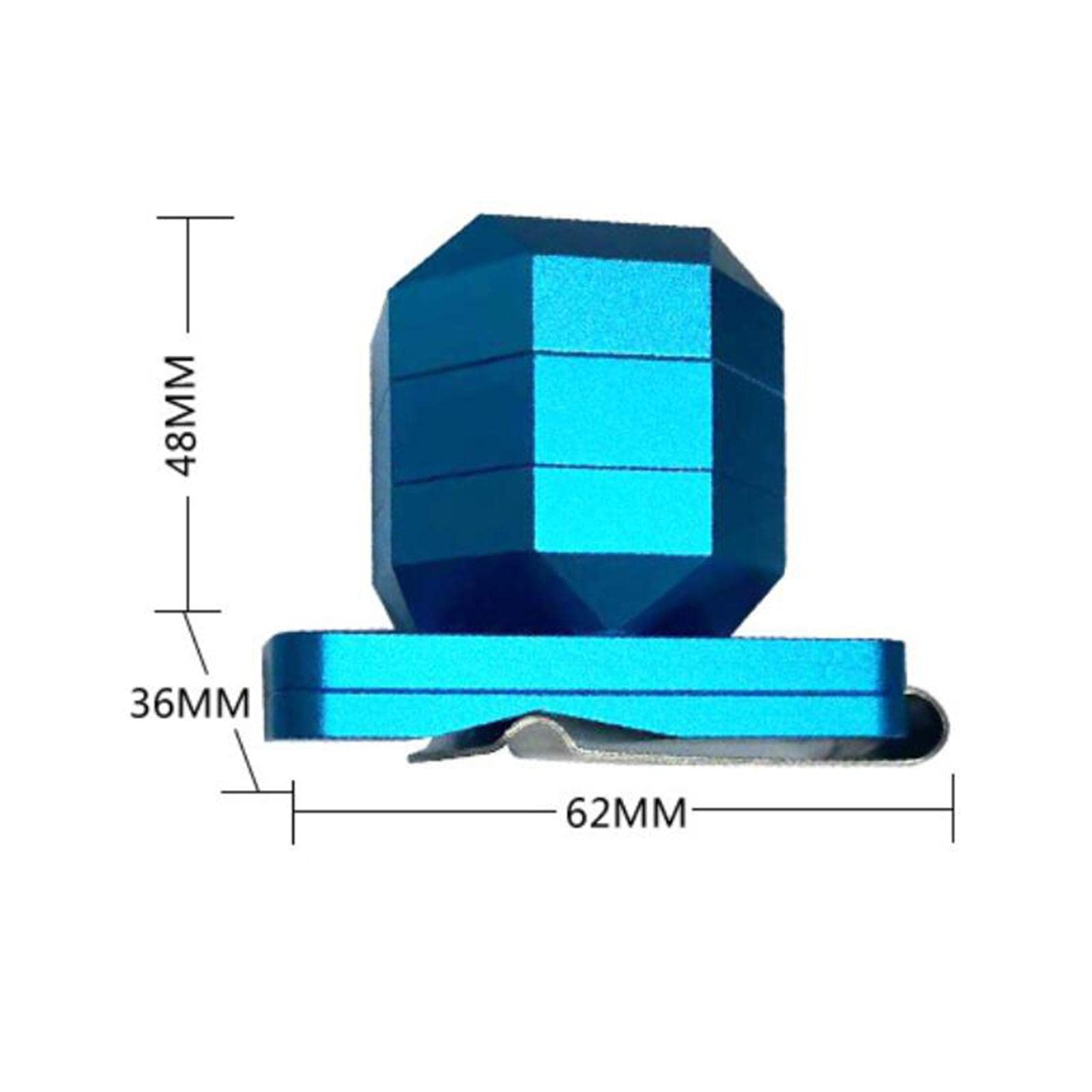 CALANDIS Mini Billiard Chalk Holder Accessories Cue with Belt Clip Blue 3 Layers 4