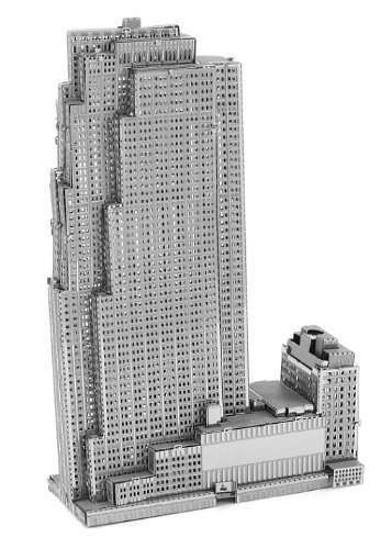 Set of 4 Metal Earth 3D Laser Cut Building Models: 30 Rockefeller Plaza, Empire State Building, Chrysler Building, & One World Trade Center 4