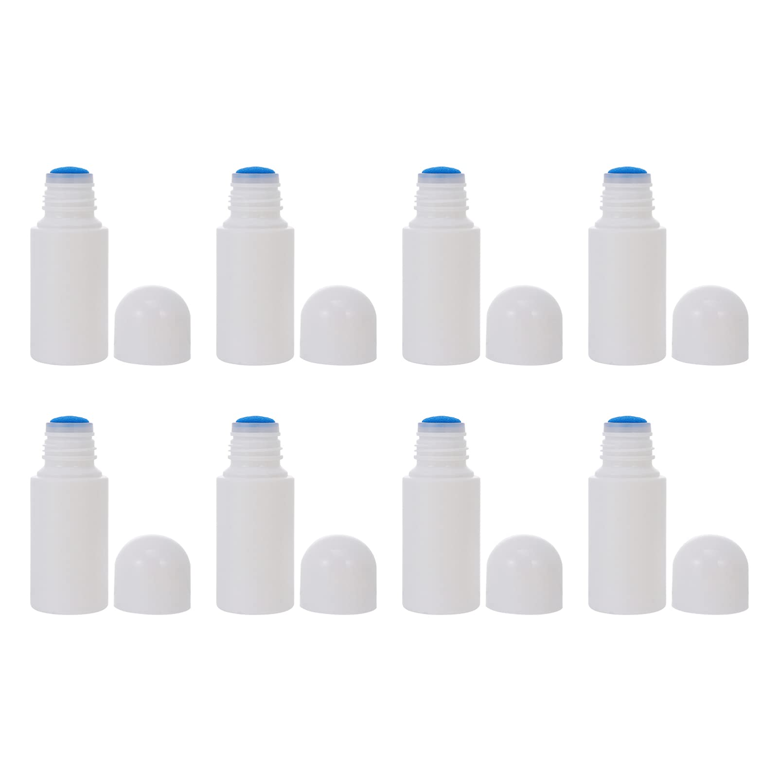 SaditY Small Bottles for Liquids 8pcs Empty 50ml Bottle Liquid Liniment Sponge Head Applicator Dispenser Refillable Skin Care Cosmetic Travel Lotion Storage Container Applicator Bottle, style