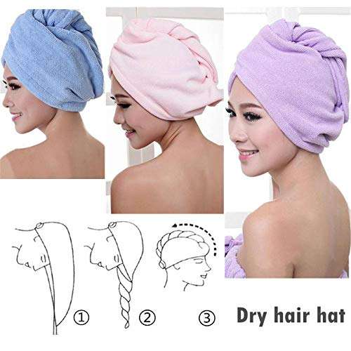 You God(S NO 19, 1Pcs Microfiber Hair Wrap Fast Dry Towel Drying Bath Spa Head Soft Cap Turban Wrap Twist Dry Shower Hair Wrap Cap Hat Towel by Kitchen Point 4