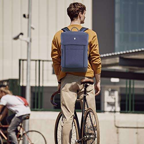 Deluxe Flapover Laptop Backpack (Deep Lake) 2