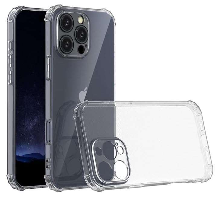 Glasgow Flexible Back TPU Case Cover Drop Protection Cover for [ Apple iPhone 16 Pro Max ] - Transparent 1