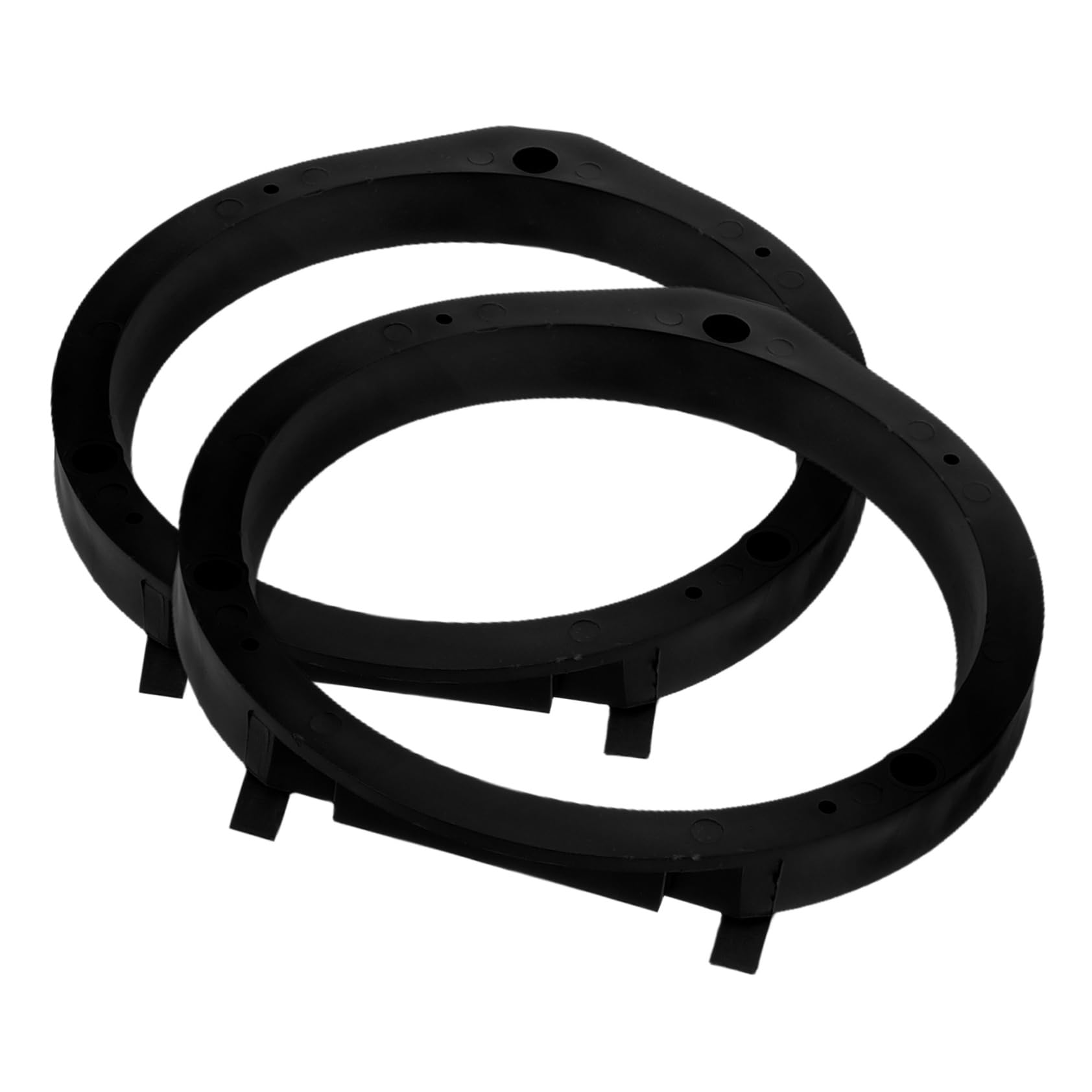 GRIRIW 1 Pair Car Speaker Spacer Adaptor Ring Front Door Speaker Spacer Mounting Bracket Durable Plastic Automotive Audio Spacer for Vehicle Stereo System 2pcs