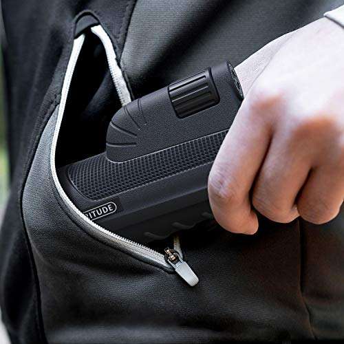 Monocular Telescope, 10x42 High Definition Monocular with Smartphone Adapter & Tripod, Waterproof Fog Proof Pocket Scope for Adults and Kids, FMC BAK4 Prism for Bird Watching Travelling Hunting 5