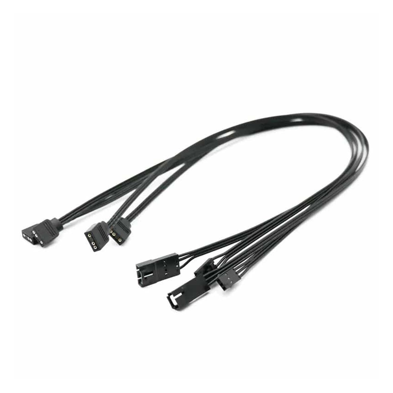 Chunsu Fan RGB Adapter Cable Lighting Node HD/LL120 140 3Pin/4Pin Fan to 5V 3Pin Stripe Cable-50cm(3p M to RGB) 3