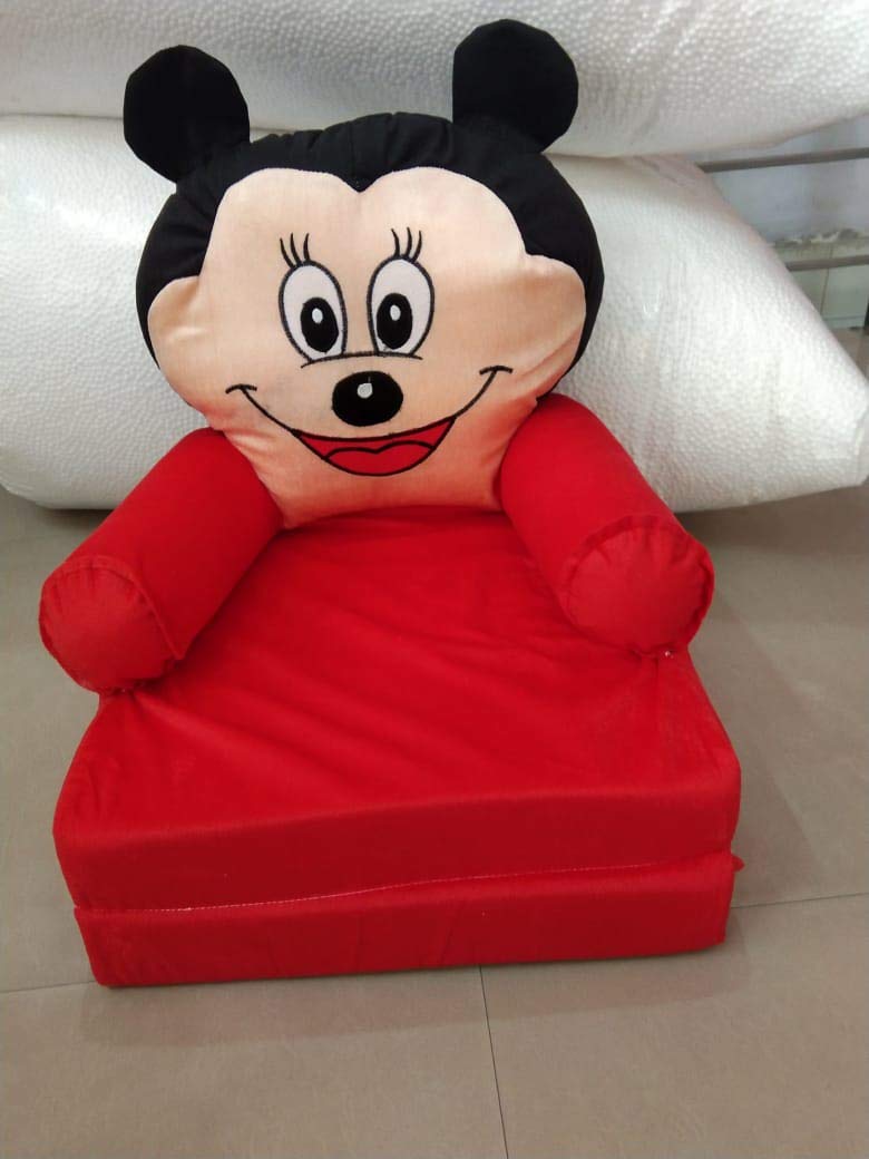 NKK PNP Kids Sofa for 0-3 Years Micky Sofa (RED & Black)