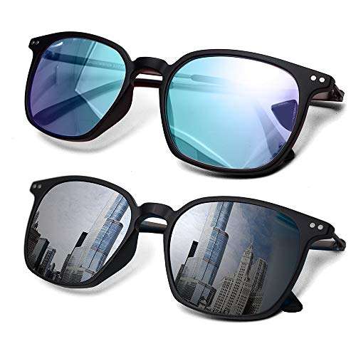 ONKE 2 Pack Color Blindness Glasses for Men/Color Blind Corrective Glasses for Red-Green and Blue Blindness (Color Blind Glasses)… 1