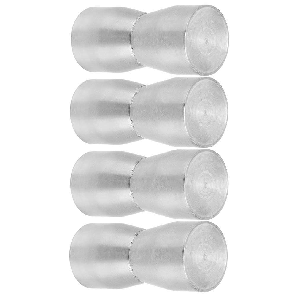 nulala 4Pcs Glass Door Handles Stainless Steel Pull Knobs Replacement for Home Bathroom Office Door Accessory Part 2