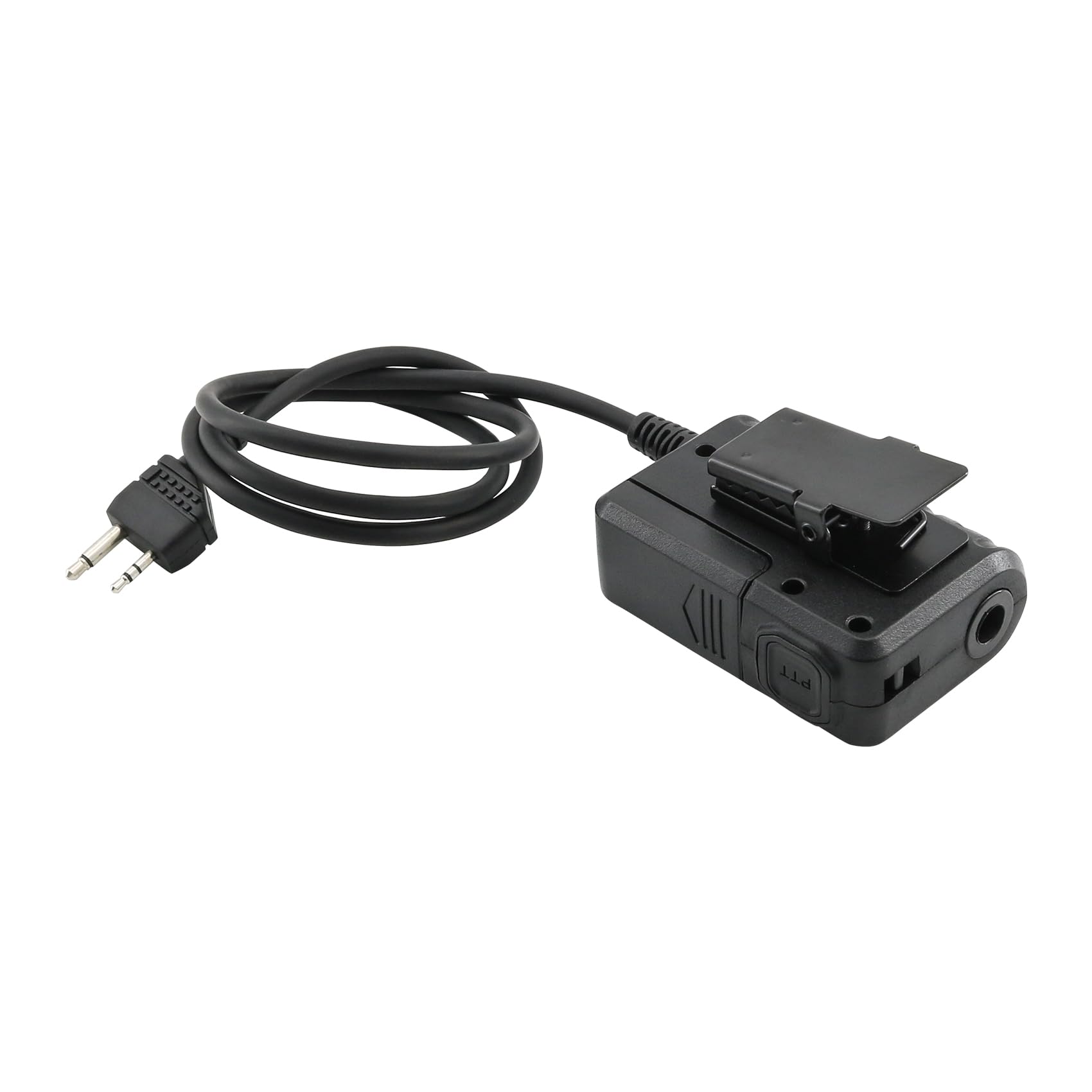 TACGZGJSM 2pin Extension Cable PTT for Midland Radio, 7.0mm Plug（Black） 6