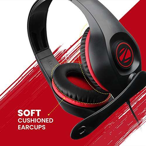 ZEBRONICS Zeb-Grace Wired Over The Ear Headphone with Mic (Black) 5