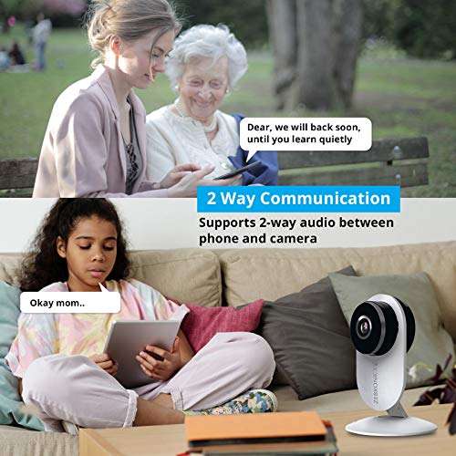 Zebronics Zeb Smart Cam 100 Smart Home Automation WiFi Camera with Remote Monitoring, Advanced Motion Detection, Day/Night Mode, Live Streaming, Micro SD Card Slot, 2 Way Audio, works with Android and iOS Smartphones 2