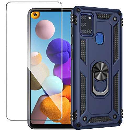 Galaxy A21s Case Compatible for Samsung Galaxy A21s Case with Screen Protector Waterproof Heavy Duty Military Case Magnetic Ring Kickstand Pink Case Full Body Shockproof Back Cover for Samsung A21s 1
