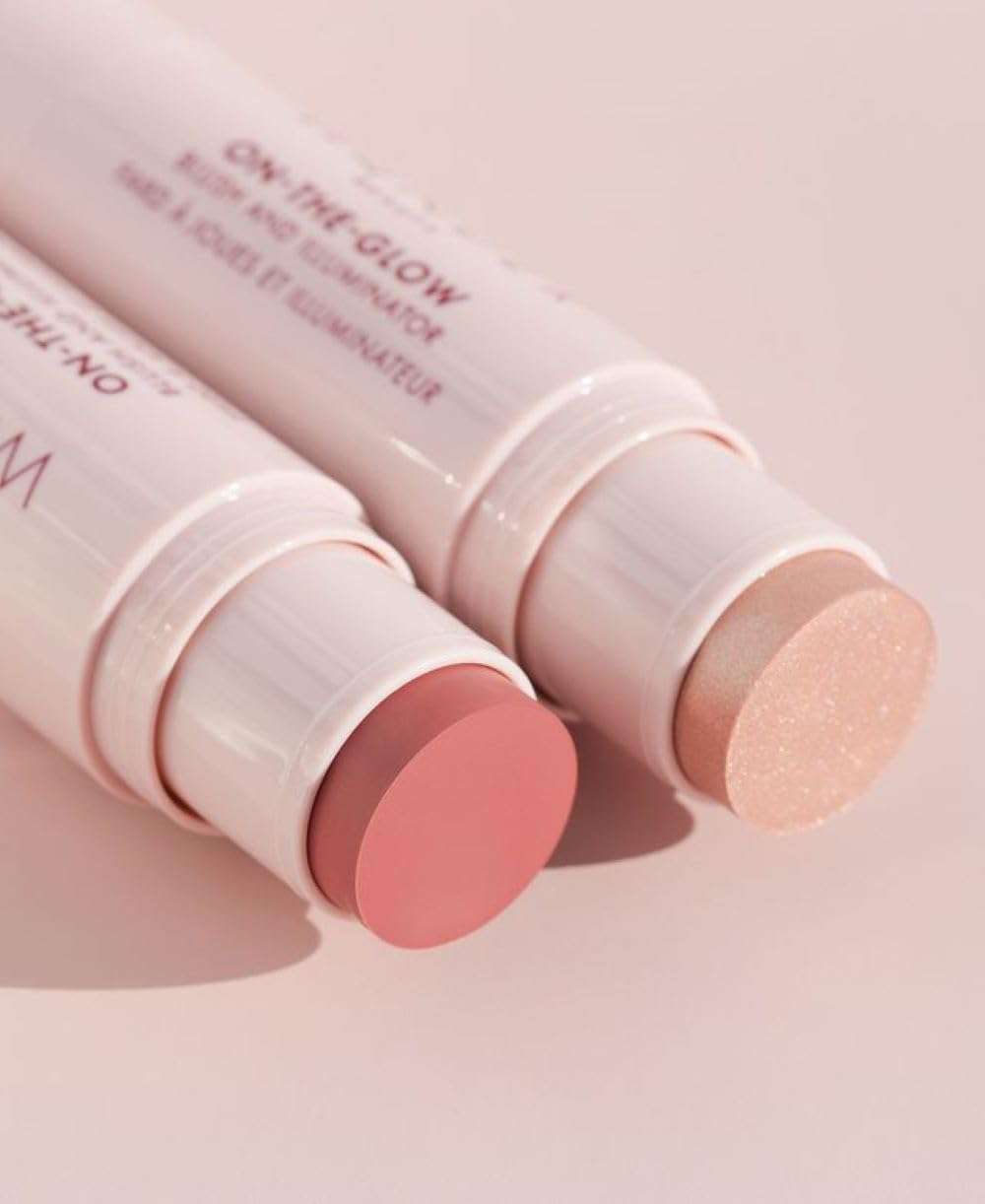 Wander Beauty On-the-Glow Blush and Illuminator - Sienna Sunset/Nude Glow - 7-in-1 Hydrating Cream Blush & Highlighting Stick - Stick Blush for Cheeks, Lip & Body - Highlighter Makeup & Blush - 0.4 oz 3