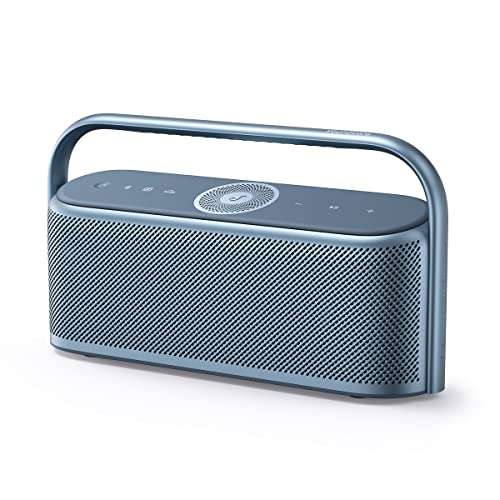 Soundcore Motion X600 Portable Bluetooth Speaker with Spatial Audio, 50W Sound, IPX7 Waterproof, Pro EQ, AUX-in, for Home, Office, Backyard and Bathroom Use (Blue)