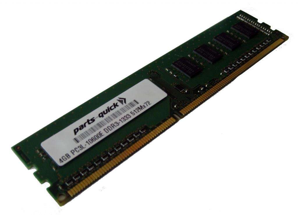 parts-quick 4GB Replacement Memory Module for Dell Precision Workstation T3500 PC3L-10600E DDR3 1333MHz 2RX8 UDIMM Brand
