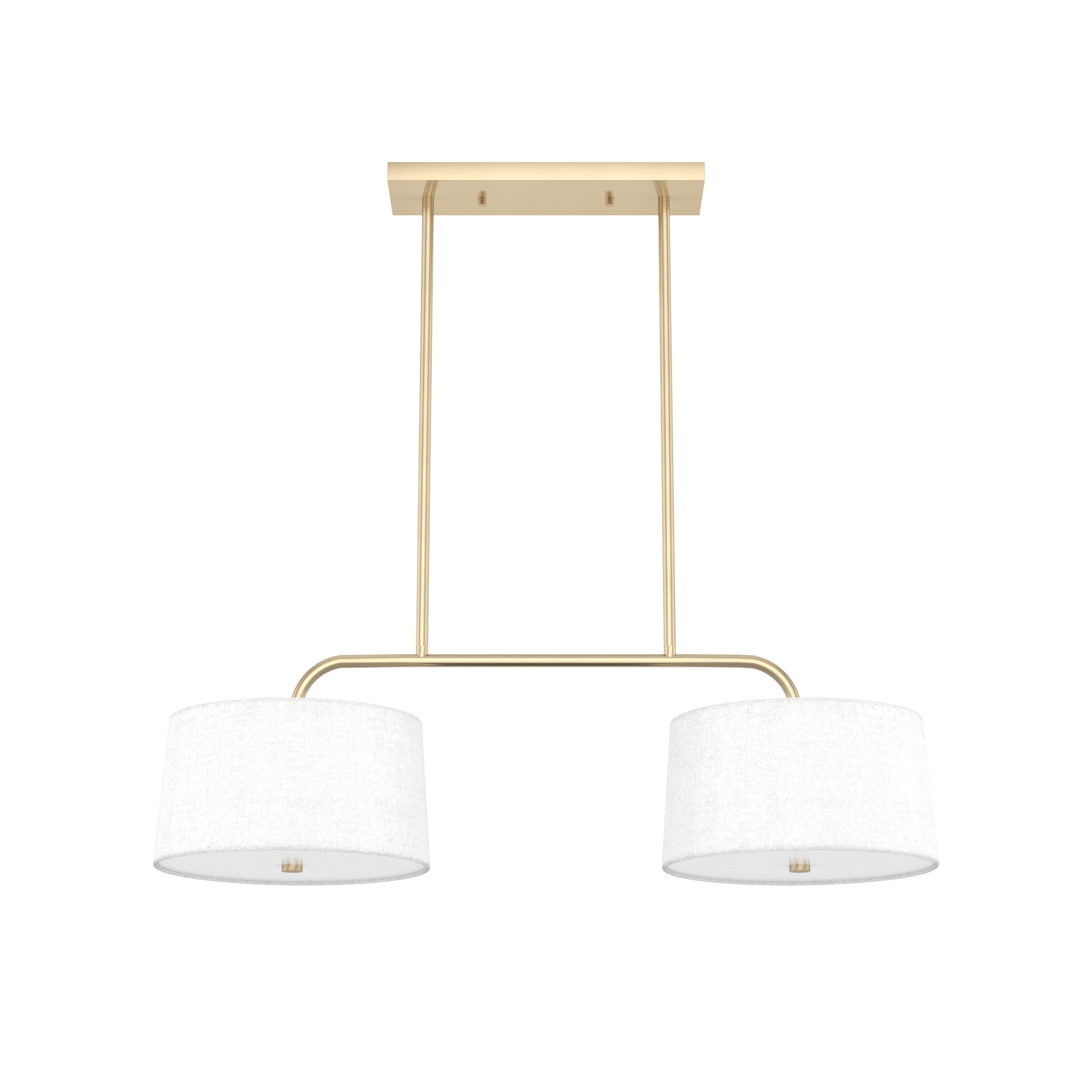 Hunter - Cottage Hill 4-light Alturas Gold, Large Chandelier, Dimmable, Modern Style, Linear Shaped, for Bedrooms, Kitchens, Dining, Living Rooms - 19895 1