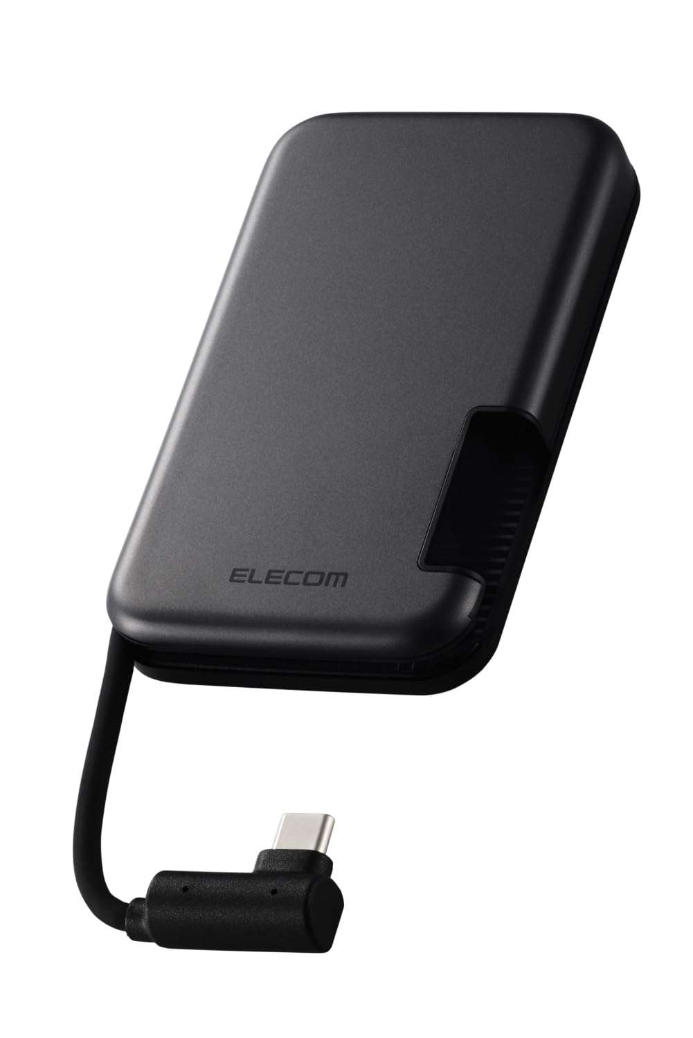 Elecom ESD-EPB1000GBK External SSD, 1TB USB 3.2 (Gen2) Type-C Cable, Compatible with iPhone 15/15 Pro 1