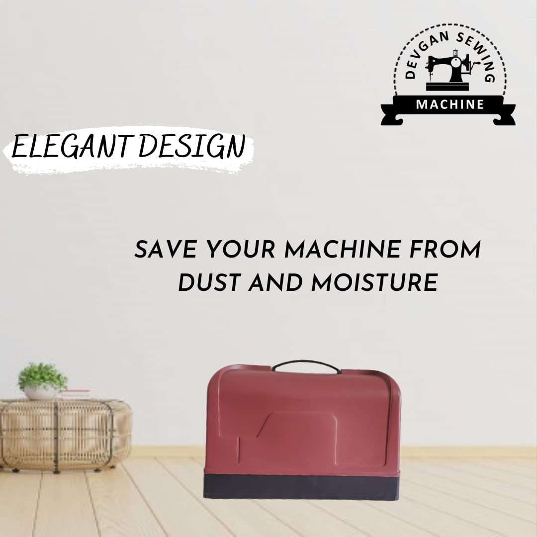 Domestic Sewing Machine Cover Set in RED Color 4