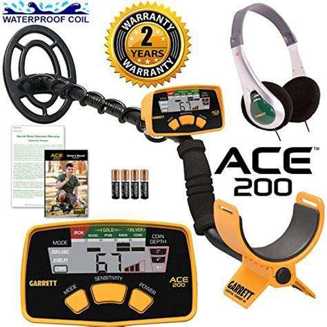 Garrett ACE 200 Metal Detector with Waterproof Search Coil and Treasure Sound Headphone 2