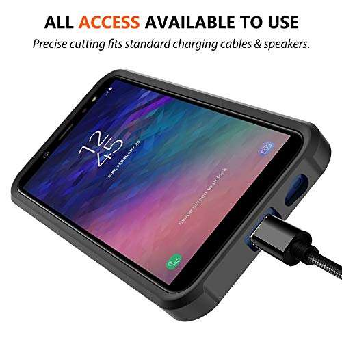 Torryka Samsung Galaxy A6 Case, Hybird Drop Protection Sleek Slim Dual Layer Shockproof Colorful Graphic Armor Case for Samsung Galaxy A6 2018/SM-A600 (Galaxy Stardust) 4