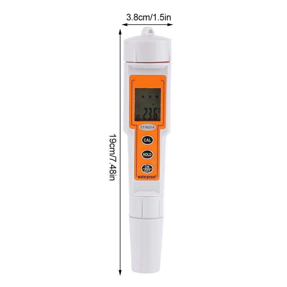 PH TEMP Moisture Meters, 2 in 1 Portable Digital PH TEMP Tester Purity Test Pen for Aquariums Hydroponics Spas Swimming Pools Water Quality 3