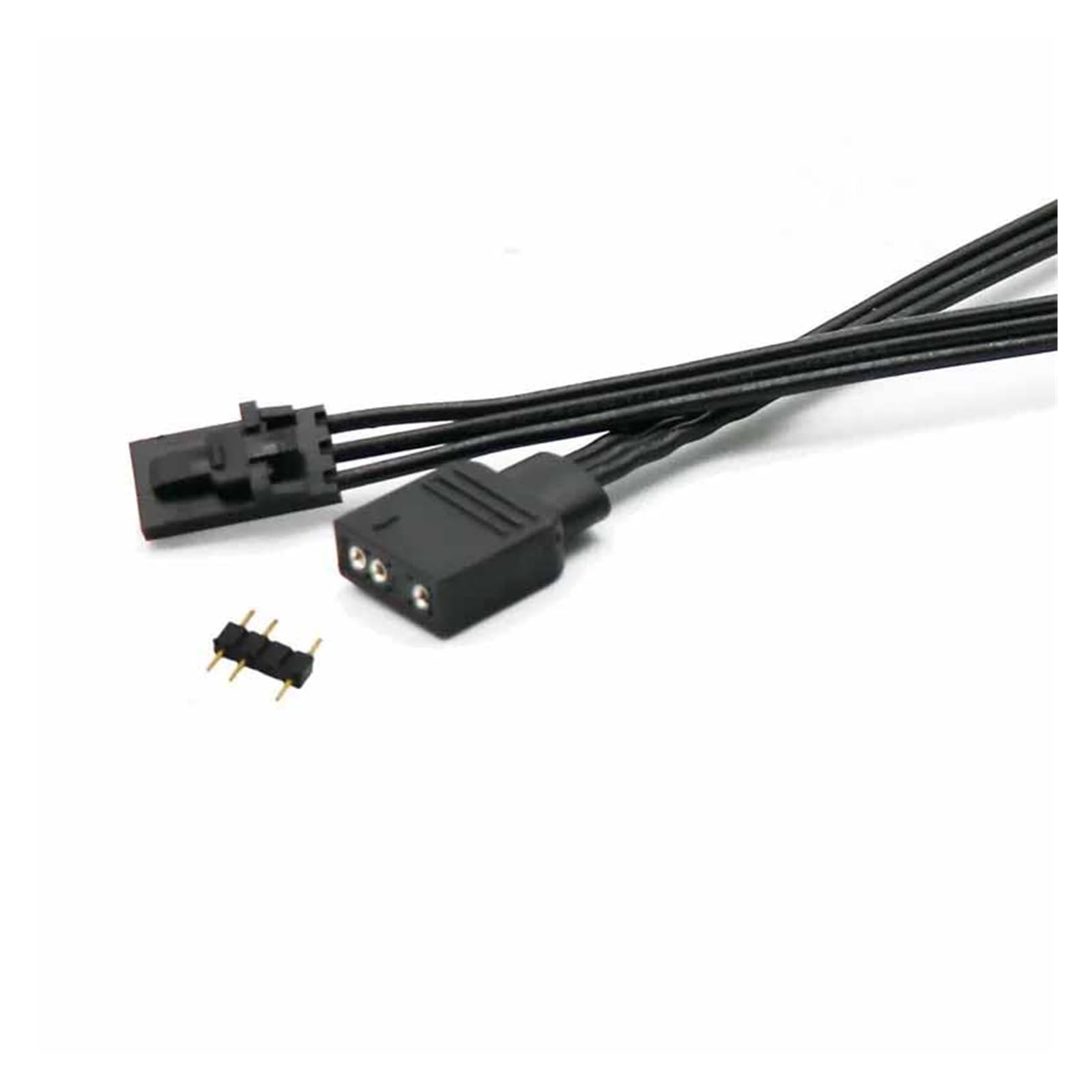 Chunsu Fan RGB Adapter Cable Lighting Node HD/LL120 140 3Pin/4Pin Fan to 5V 3Pin Stripe Cable-50cm(3p M to RGB) 1
