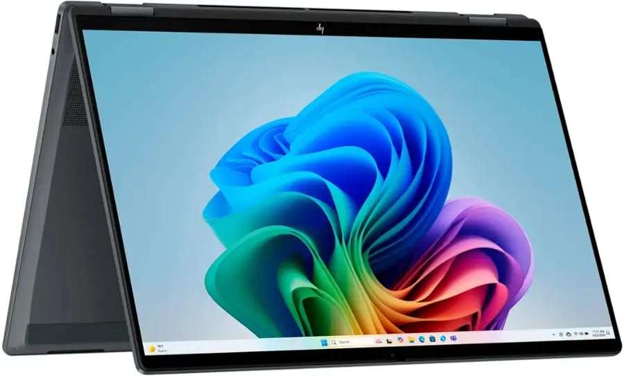 HP OmniBook X Flip 2-in-1 Laptop 16" 120Hz 2.8K Touchscreen Intel 8-Core Ultra 7 256V Intel Arc Graphics 140V 16GB LPDDR5 512GB SSD Thunderbolt 4 Wi-Fi 7 Backlit Keyboard 5MP + IR Camera Win11 Home 1