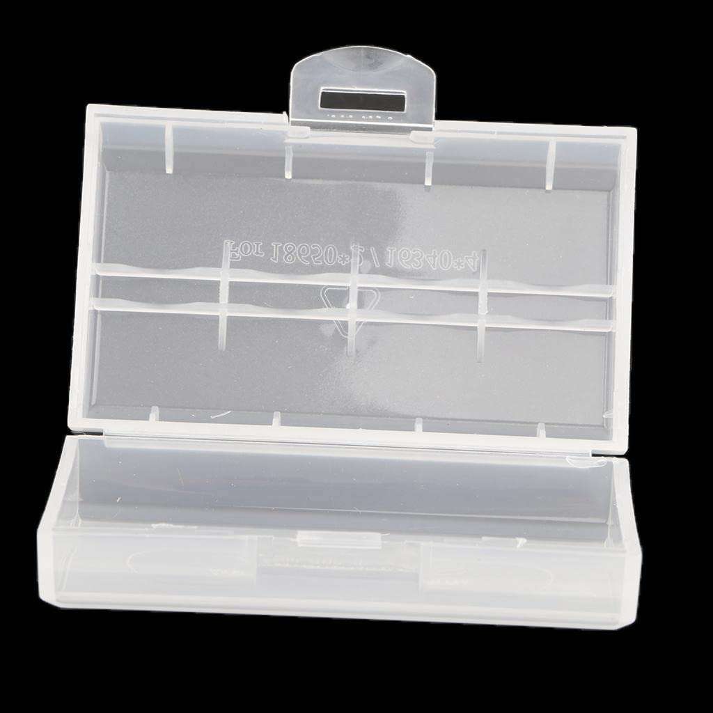 10 Pcs Battery Storage Box Organizer Pack of 5 Cases. Stores 18650 Batteries. Holds up to 2 Batteries per Pack 5