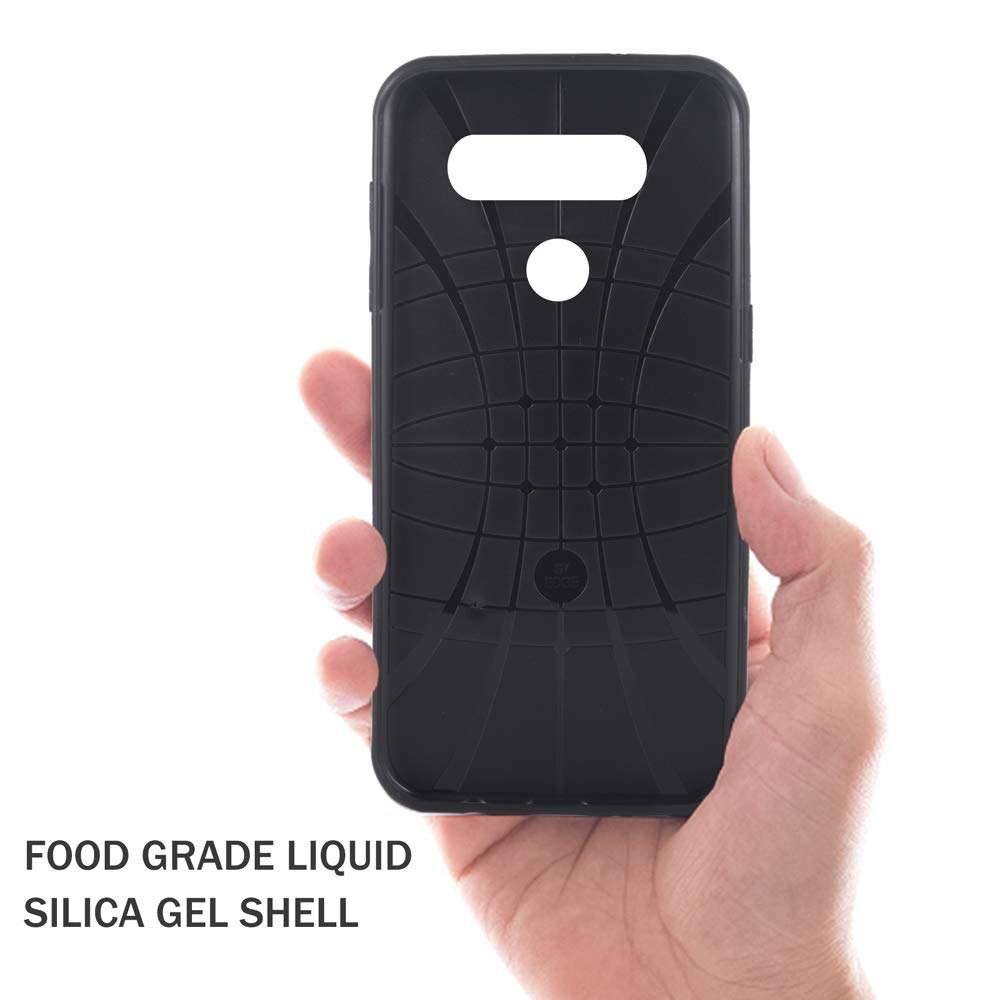 Phone Case for LG K50S Slim Soft Rubber Case,Shock Resistant Rugged Lightweight Flexible Anti-Slip Slim Fit Full Body Heavy Duty Protective Rubber Phone Cover for LGK50S K 50 S K50 50S Men Black 4