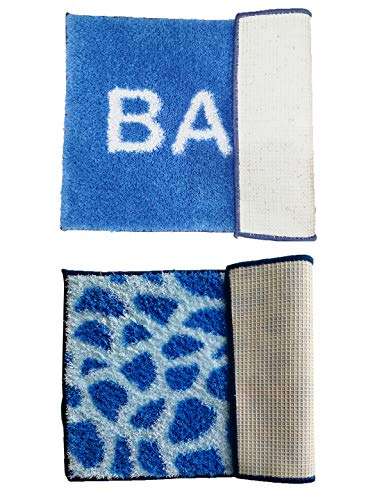 Athom Living Soft Anti Slip Easy Home Bath Mat, 38 X 58 cm, Multicolour 3