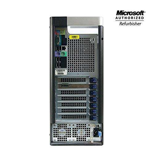 Dell Precision T3610 Tower Workstation PC Desktop Computer - Quad Core Intel Xeon, NVIDIA GTX 1650 4GB, 8GB RAM, 256GB SSD, DVD-ROM, Keyboard, Mouse, WiFi, Windows 10 Home(Renewed) 3