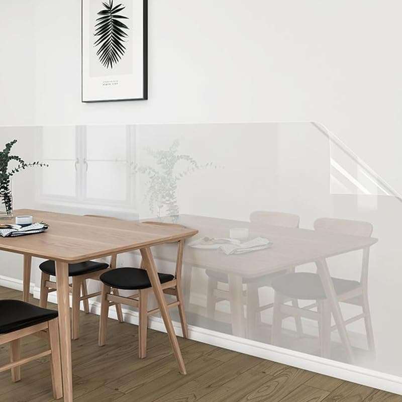 Woohome Wall Protector Self Adhesive Oil Proof Waterproof Sticker Kitchen (12 X 24 Inch) Wall Protector Transparent Laminate Sheets for Furniture for Cupboard Furniture Doors (1 X 2 sqft) 6