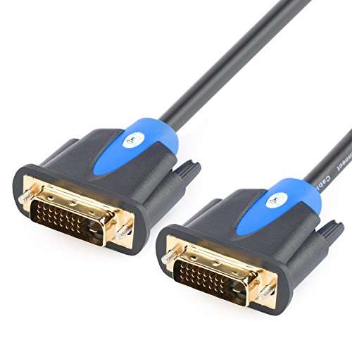 SHD 3Feet DVI Cable, DVI-D Dual Link Monitor Cable for PC, HDTV, Projector 1