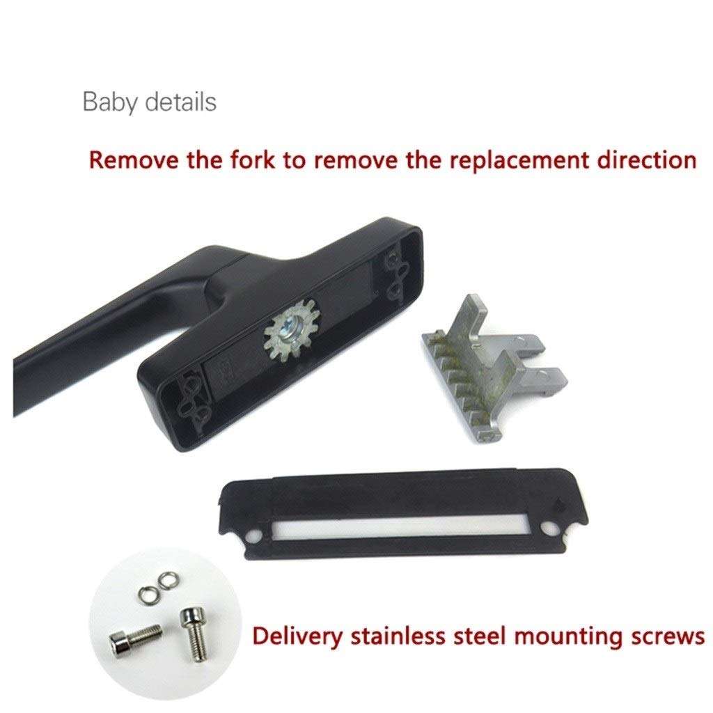 Door And Window Door Handle, Inside Inside The Handle Push And Pull Window Drive Swing Rotary Handle Hardware Parts Door Handle (Color : Black, Size : Window spindle 15mm wide) 2