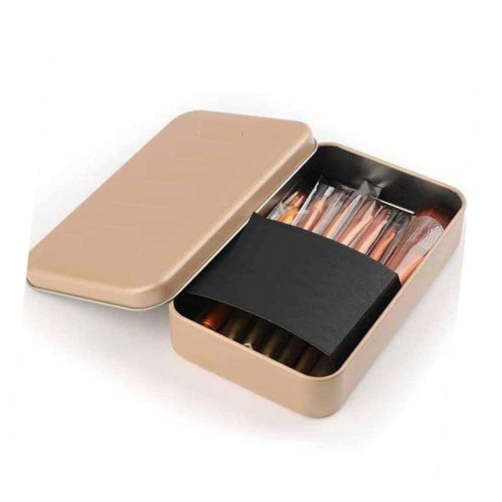 HIKIN SUPERMARKET™ 12 Pcs Makeup Brush Set Makeup Brushes For Foundation Eyeshadow Eyebrow Eyeliner Blush Powder Concealer Contour (Multicolor) 1