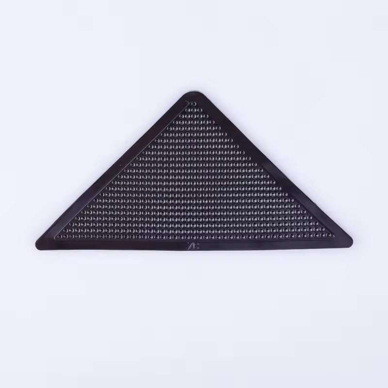 Generic Anti Slip Carpet Pads Triangle Double Sided Strong Adhesive Rug Grippers for Hardwood Floors, Black, Transparent